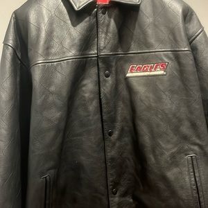 2x Reebok Boston College Leather Varsity Jacket